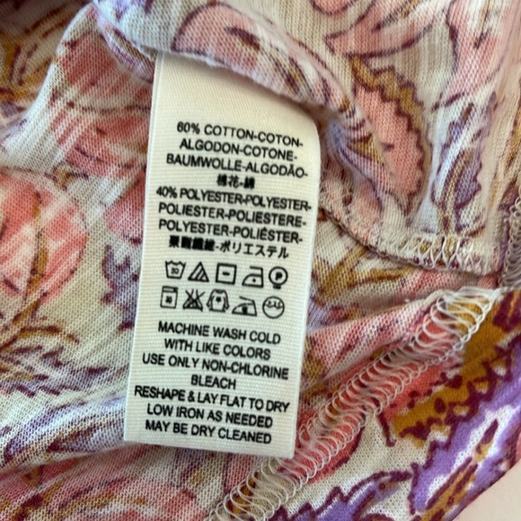 Free People Floral Cropped Top Size Medium NWT - Picture 15 of 16